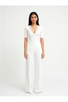 T-shirt da donna di colore bianco Twinset | 261TT236100001