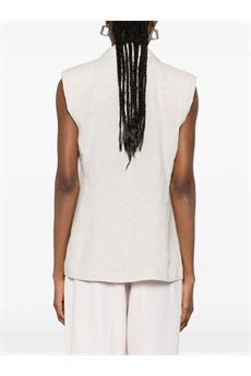 Gilet da donna di colore Natural Bright Linen Twinset | 261TT252213499