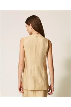 Gilet da donna di colore Golden Beige Twinset | 261TT253213506