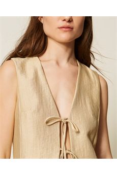 Gilet da donna di colore Golden Beige Twinset | 261TT253213506