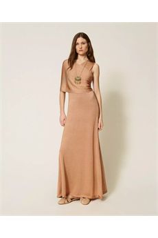 Abito da donna Pearl Rose Scuro Lurex Twinset | 261TT301013573
