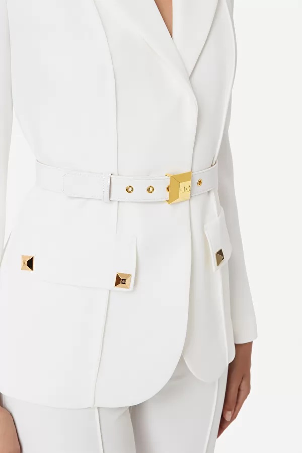 Completo Tailleur Bianco Laurea Tailleur Laurea Elisabetta Franchi