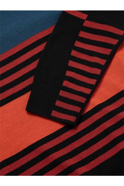 Maglione in lana merino multirighe rosso da uomo PAUL SMITH | Maglia | M2R-826U-G2132026