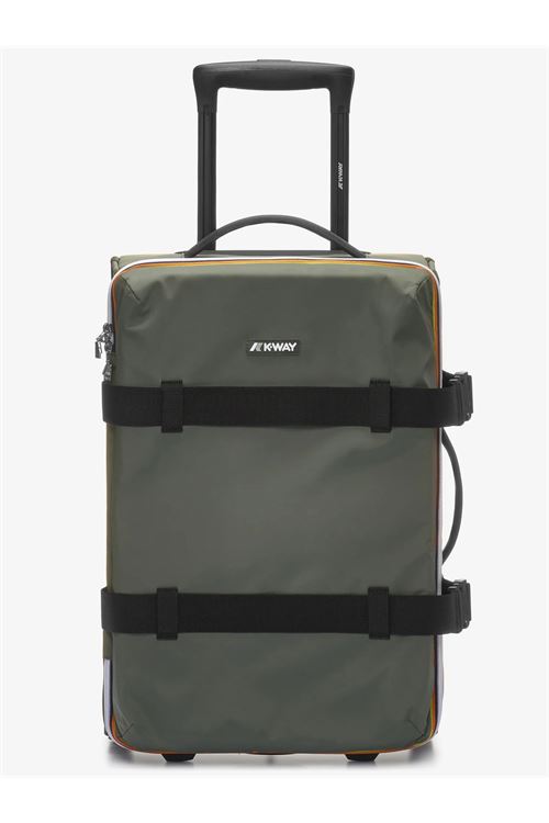 Borsa da Viaggio Trolley Unisex Nera Verde per Viaggiatori Frequenti K-WAY | Trolley | BLOSSAC SY02