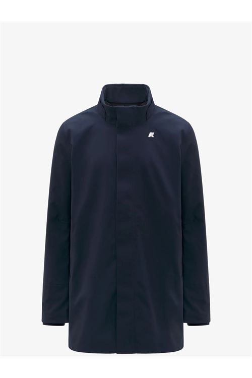 Giacca Invernale Uomo Blu Depth con Cappuccio Staccabile K-WAY | Giubbotto | DUKE BONDEDA2B