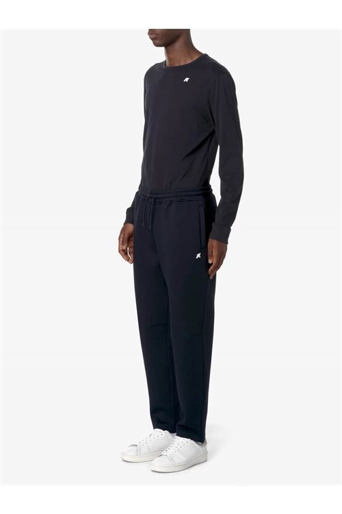 Pantaloni Sportivi Uomo Blu con Vita Elasticizzata e Polsini Ribbati K-WAY | Pantalone | MICKA SPACERK89