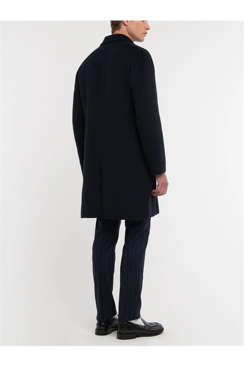 cappotto panno double misto lana blu MANUEL RITZ | Cappotto | C4901C-25376689