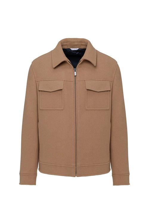 giubbino panno misto lana beige MANUEL RITZ | Giubbotto | H8410C-25373824