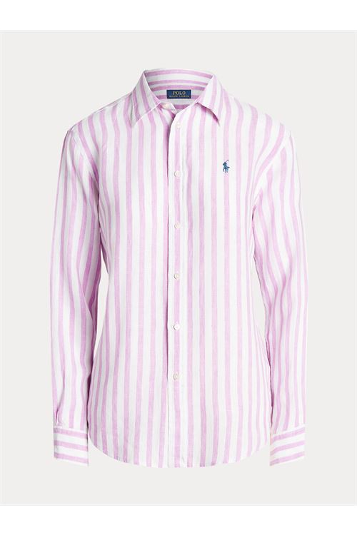  RALPH LAUREN | shirt | 211910644004SOFT LILAC/WHITE