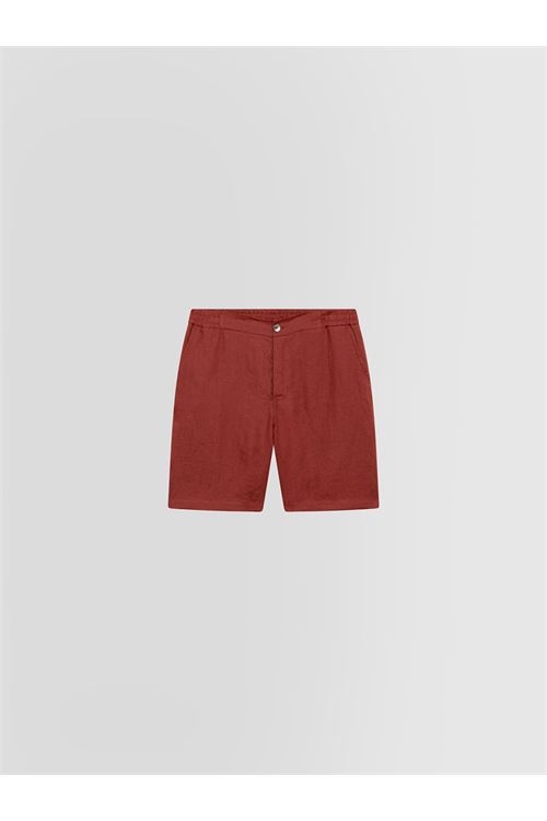 BERMUDA IN TELA DI LINO ALPHA STUDIO | Bermuda | AU-5373Q1011