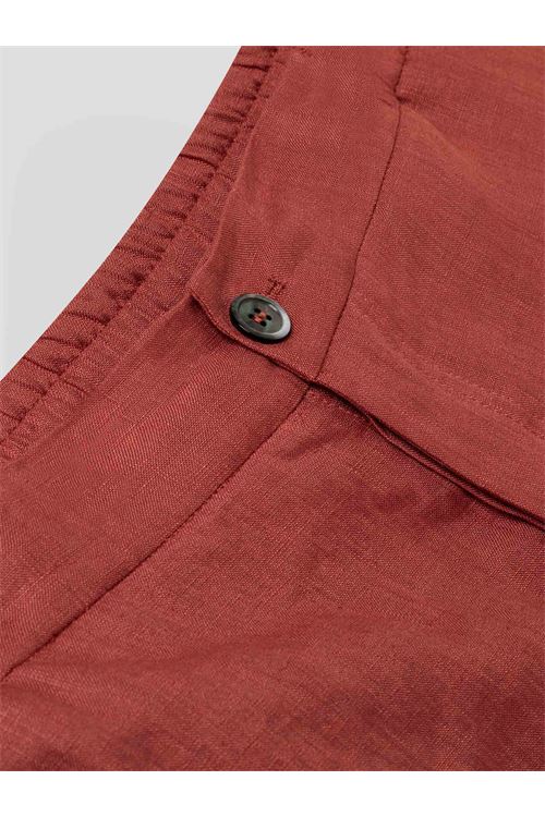 BERMUDA IN TELA DI LINO ALPHA STUDIO | Bermuda | AU-5373Q1011