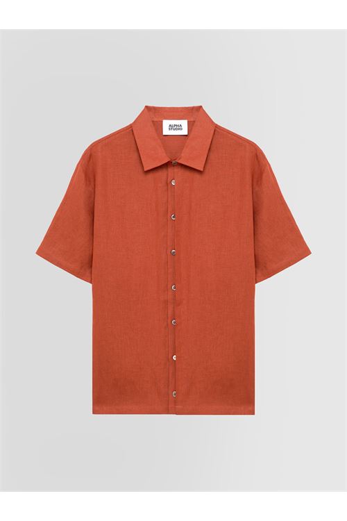 CAMICIA IN LINO ALPHA STUDIO | Camicia | AU-5375L1011