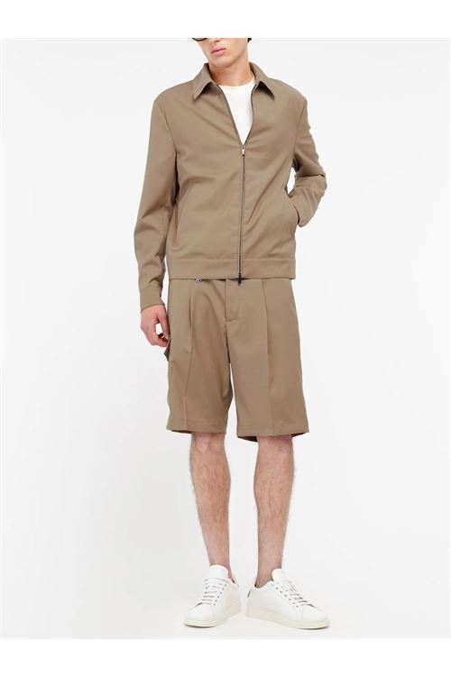 giubbino in fresco di lana stretch beige MANUEL RITZ | Giubbotto | H8501-26000024