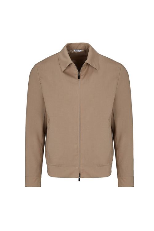 giubbino in fresco di lana stretch beige MANUEL RITZ | Giubbotto | H8501-26000024