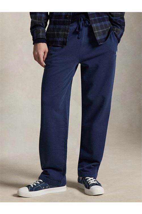 Pantaloni in felpa con coulisse loopback RALPH LAUREN | Pantalone | 710951756002