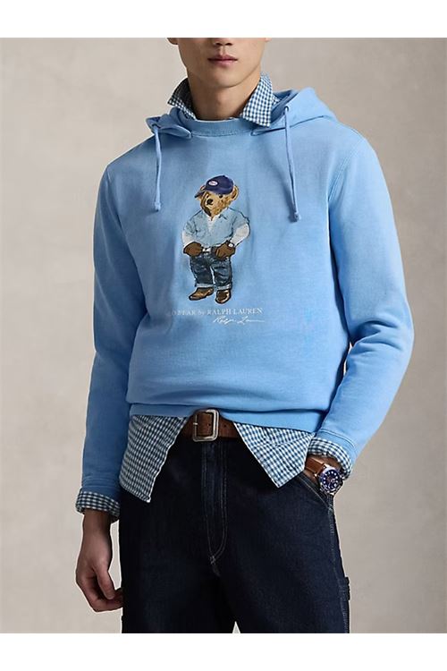 Felpa con cappuccio in pile Polo Bear RALPH LAUREN | Felpa | 710B14619001