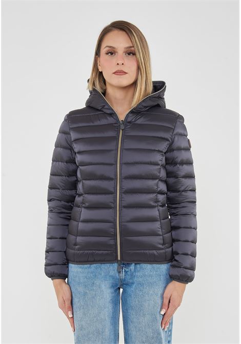 Piumino Animal Free Con Cappuccio Donna Alexis Ebony Grey Save The Duck | ALEXIS IRIS2110023