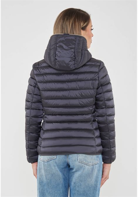 Piumino Animal Free Con Cappuccio Donna Alexis Ebony Grey Save The Duck | ALEXIS IRIS2110023