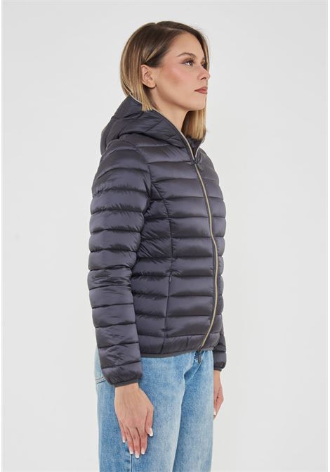 Piumino Animal Free Con Cappuccio Donna Alexis Ebony Grey Save The Duck | ALEXIS IRIS2110023