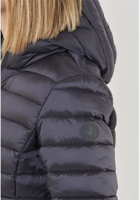 Piumino Animal Free Con Cappuccio Donna Alexis Ebony Grey Save The Duck | ALEXIS IRIS2110023