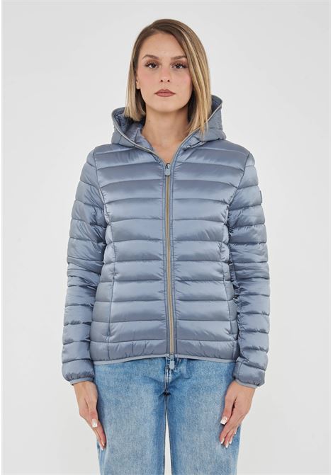 Piumino Animal Free Con Cappuccio Donna Alexis Blue Fog Save The Duck | ALEXIS IRIS2190047