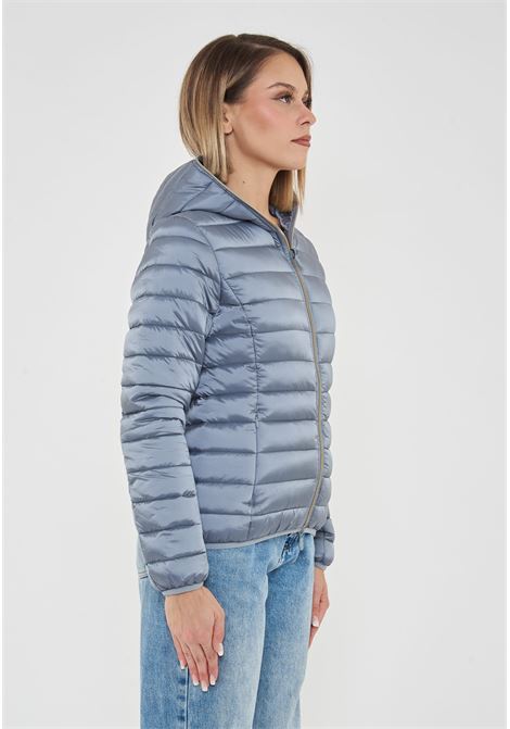 Piumino Animal Free Con Cappuccio Donna Alexis Blue Fog Save The Duck | ALEXIS IRIS2190047