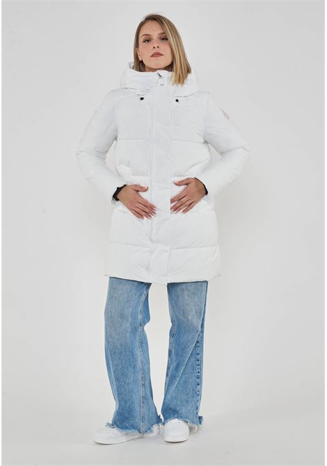 Parka Donna Con Cappuccio Bethany White Save The Duck | BETHANY LEAF2100000