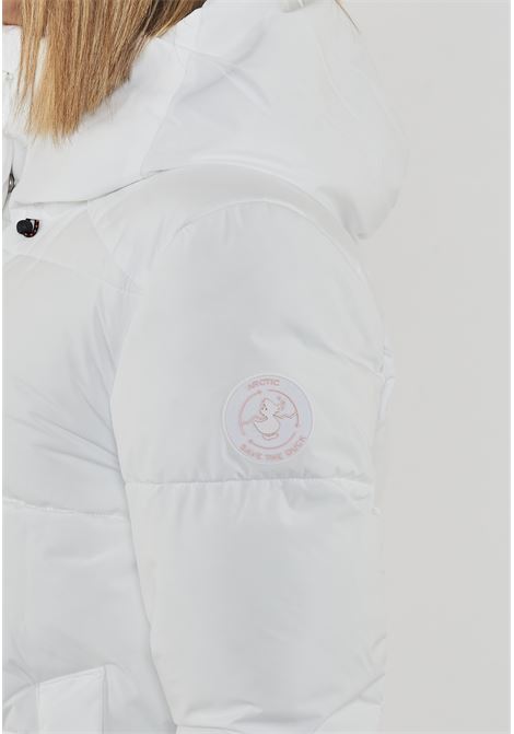 Parka Donna Con Cappuccio Bethany White Save The Duck | BETHANY LEAF2100000