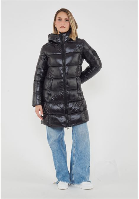 Giacca Lunga Donna Ines Nero Save The Duck | INES LOVE2110000