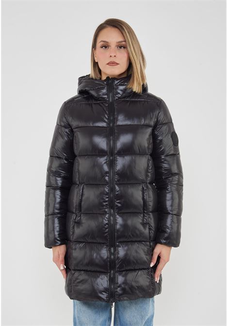 Giacca Lunga Donna Ines Nero Save The Duck | INES LOVE2110000