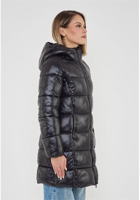 Giacca Lunga Donna Ines Nero Save The Duck | INES LOVE2110000