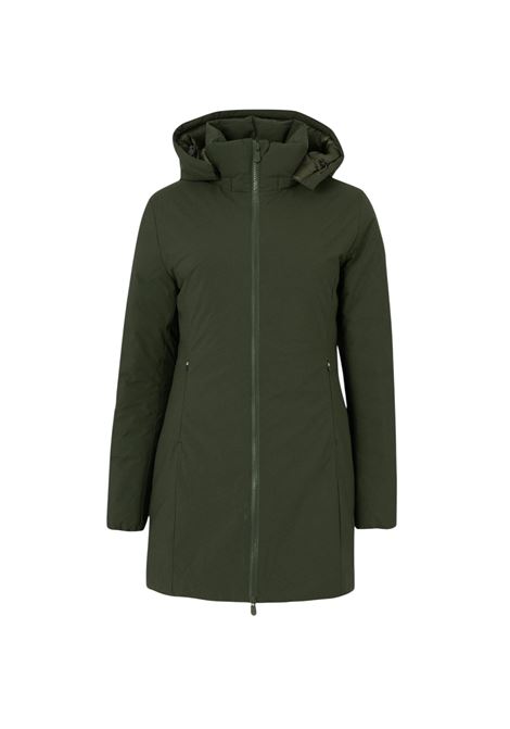 Parka Donna Con Cappuccio Rachel Land Green Save The Duck | RACHEL MATT2150071