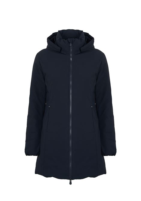 Parka Donna Con Cappuccio Rachel Blue Black Save The Duck | RACHEL MATT2190010