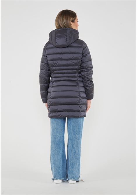 Piumino Lungo Da Donna Modello Reese Ebony Grey Save The Duck | REESE IRIS2110023