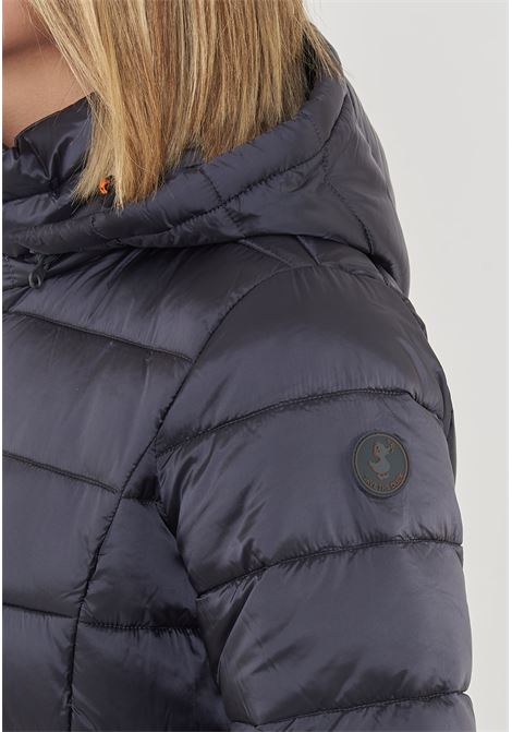 Piumino Lungo Da Donna Modello Reese Ebony Grey Save The Duck | REESE IRIS2110023