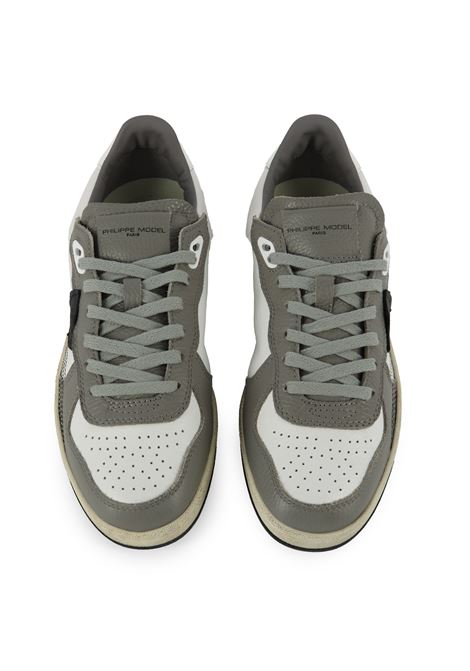 Sneaker Pgla Uomo Bianco Grigio Philippe Model | PGAL LOW MANPGLU TV01