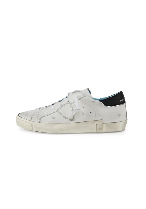 Sneaker Prsx Bianco Nero Philippe Model | PRSX LOW MANPRLU V022
