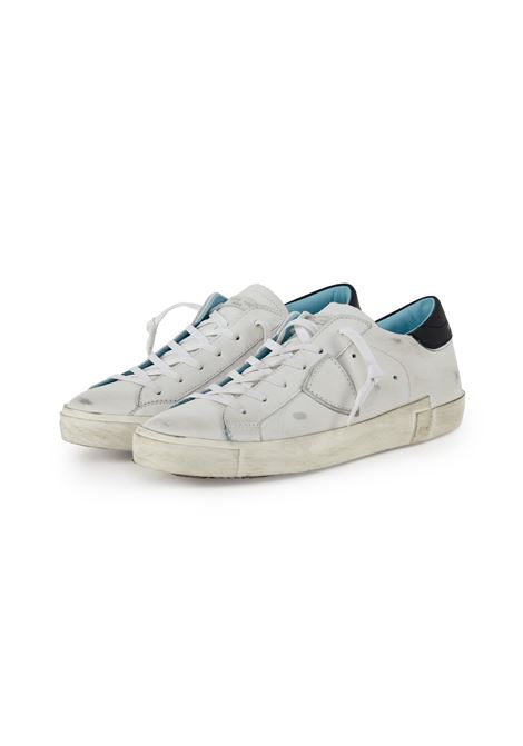 Sneaker Prsx Bianco Nero Philippe Model | PRSX LOW MANPRLU V022