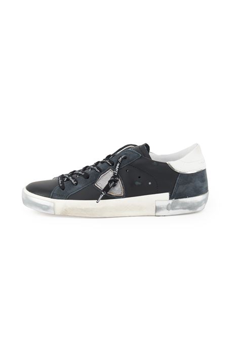 Sneaker Bassa Prsx Nero Argento Philippe Model | PRSX LOW WOMANPRLD MA01