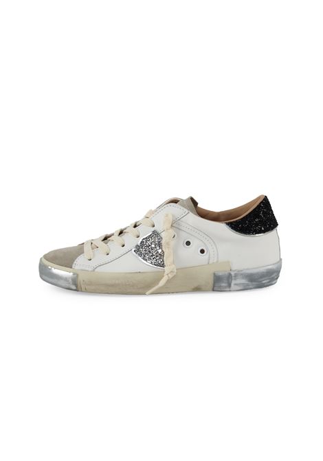Sneaker Bassa Prsx Bianco Nero Philippe Model | PRSX LOW WOMANPRLD VG09