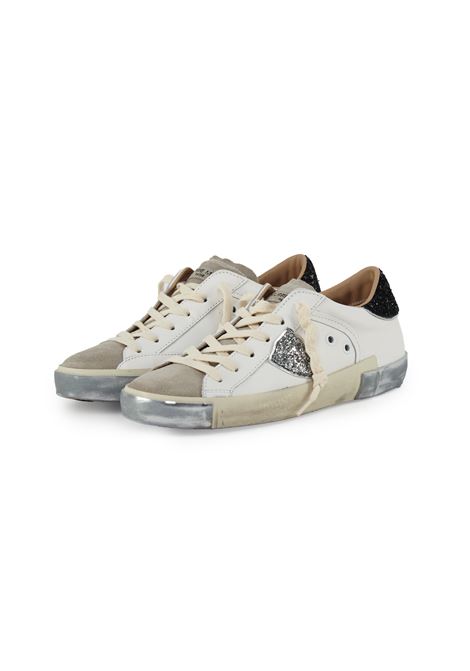 Sneaker Bassa Prsx Bianco Nero Philippe Model | PRSX LOW WOMANPRLD VG09