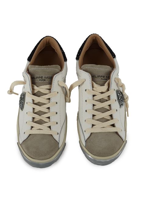 Sneaker Bassa Prsx Bianco Nero Philippe Model | PRSX LOW WOMANPRLD VG09