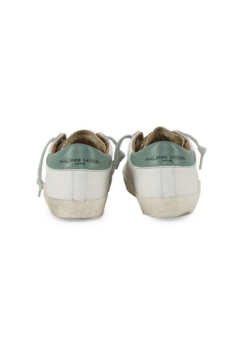 Sneaker Bassa Prsx Animalier Bianco Philippe Model | PRSX LOW WOMANPRLD VGA3