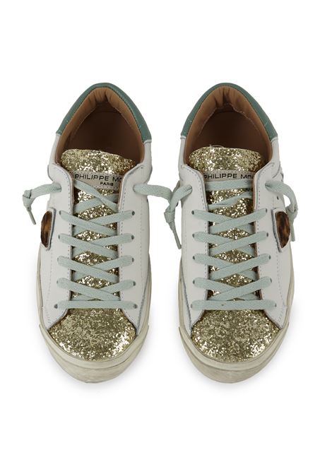 Sneaker Bassa Prsx Animalier Bianco Philippe Model | PRSX LOW WOMANPRLD VGA3