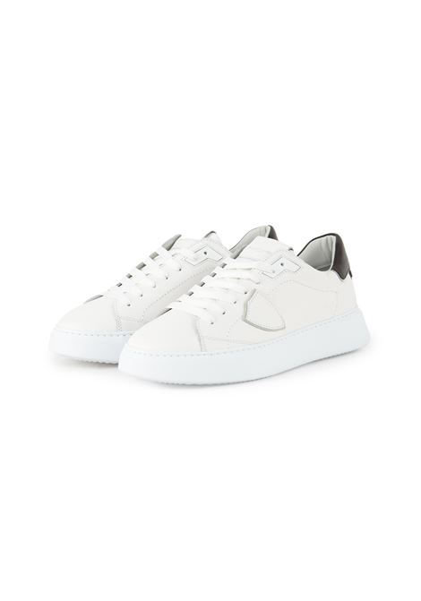 Sneaker Temple Bianco Marrone Philippe Model | TEMPLE LOW MANBTLU VZ01