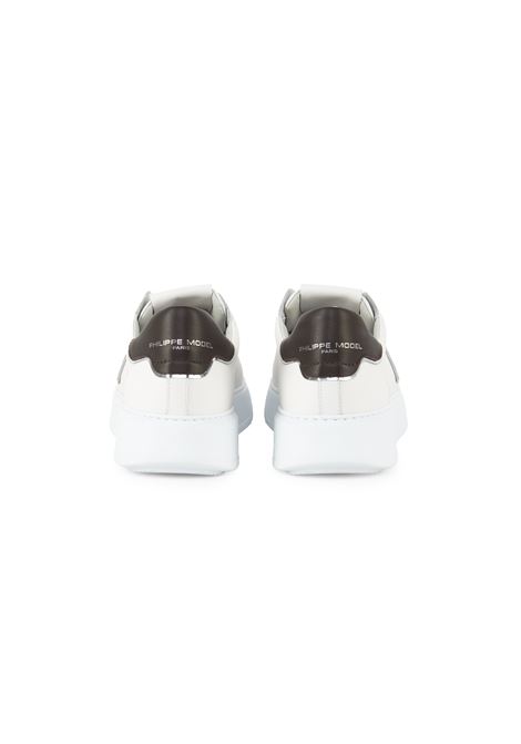Sneaker Temple Bianco Marrone Philippe Model | TEMPLE LOW MANBTLU VZ01