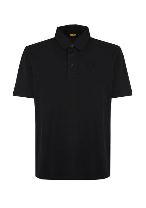 Polo In Piquet Alban Nero BLAUER | ALBANS999