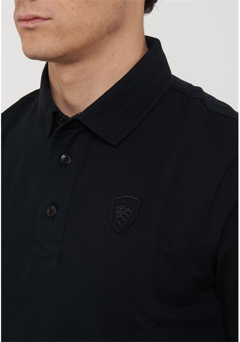 Polo In Piquet Alban Nero BLAUER | ALBANS999