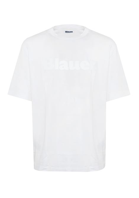 T-Shirt In Tono Bourn Bianco Ottico BLAUER | BOURN100