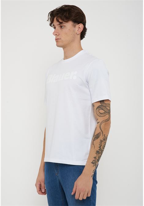 T-Shirt In Tono Bourn Bianco Ottico BLAUER | BOURN100